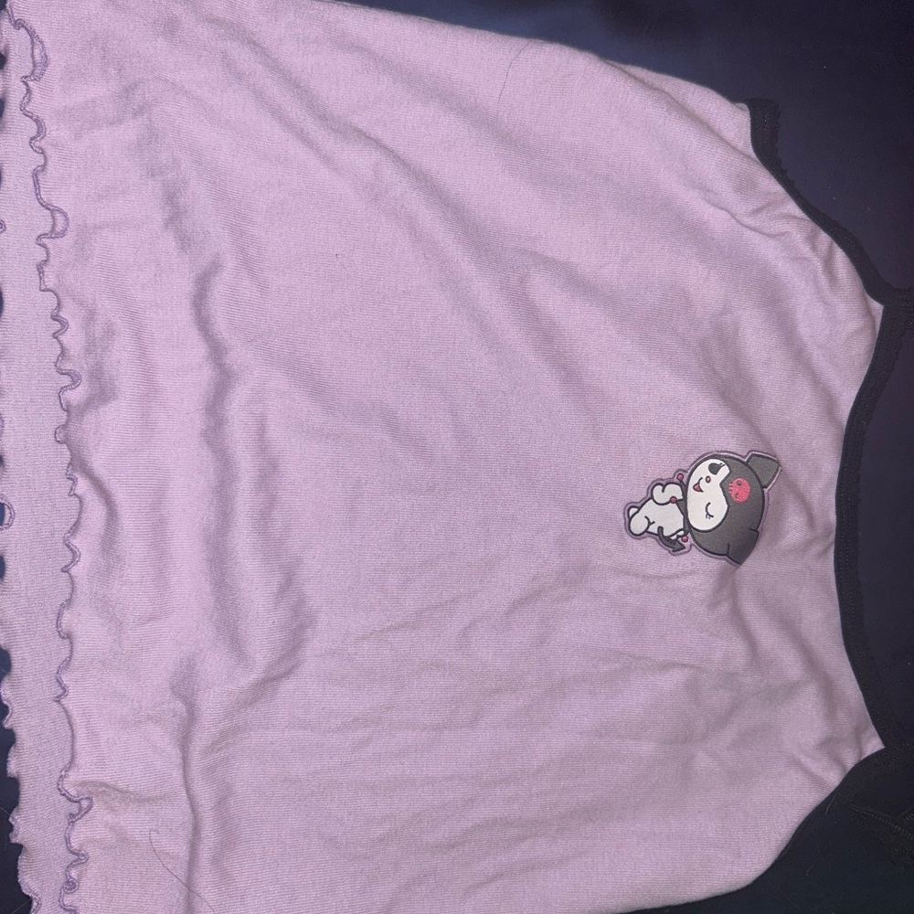 Sanrio Purple Pajama Top with Character Design
